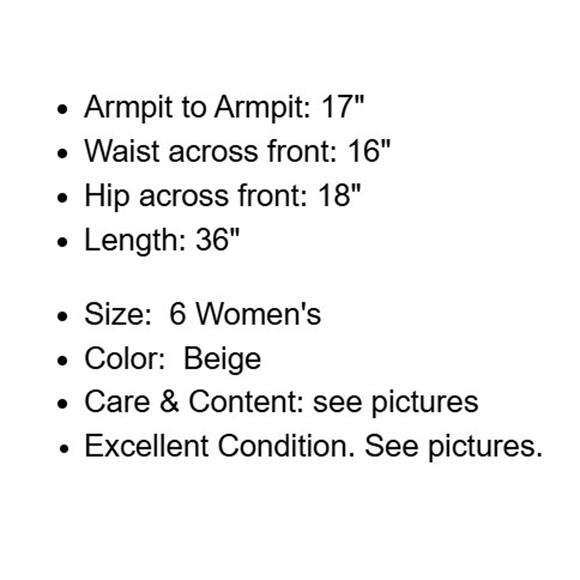 Trina Turk Dress Womens 6 Beige Silk Tweed Embroidered Neckline Racerback Lined - Picture 5 of 16